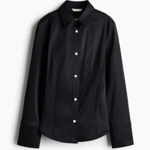 Slim-fit twill shirt