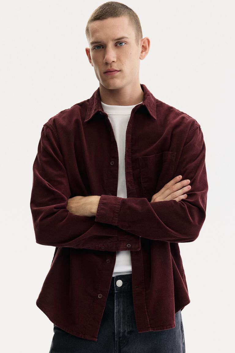 Regular Cut Corduroy Shirt