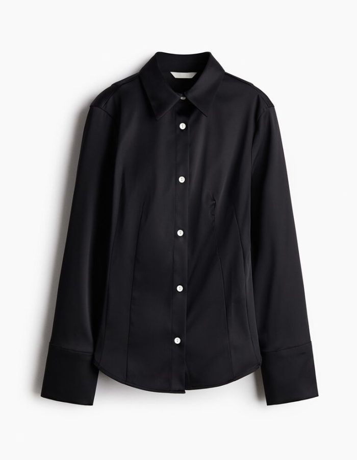 Slim-fit twill shirt